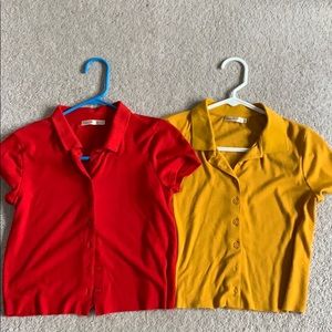 2 short collar shirts